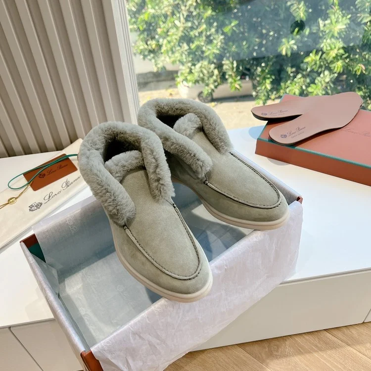 로로피아나 시어링 퍼 스니커즈