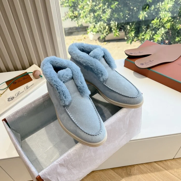 로로피아나 시어링 퍼 스니커즈