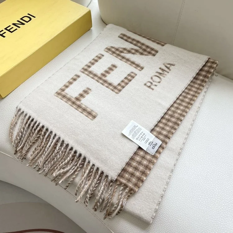 펜디 울 100% FF 머플러