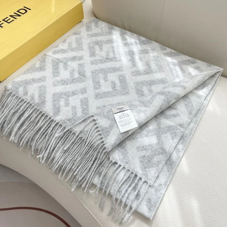 펜디 울 100% FF 머플러