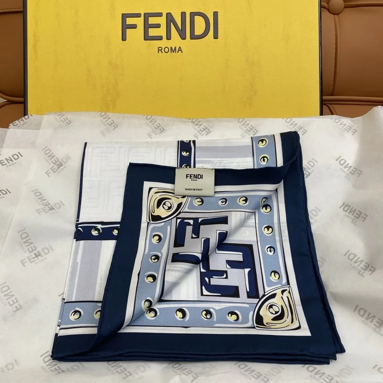 펜디 스카프 FF 스퀘어 실크 스카프