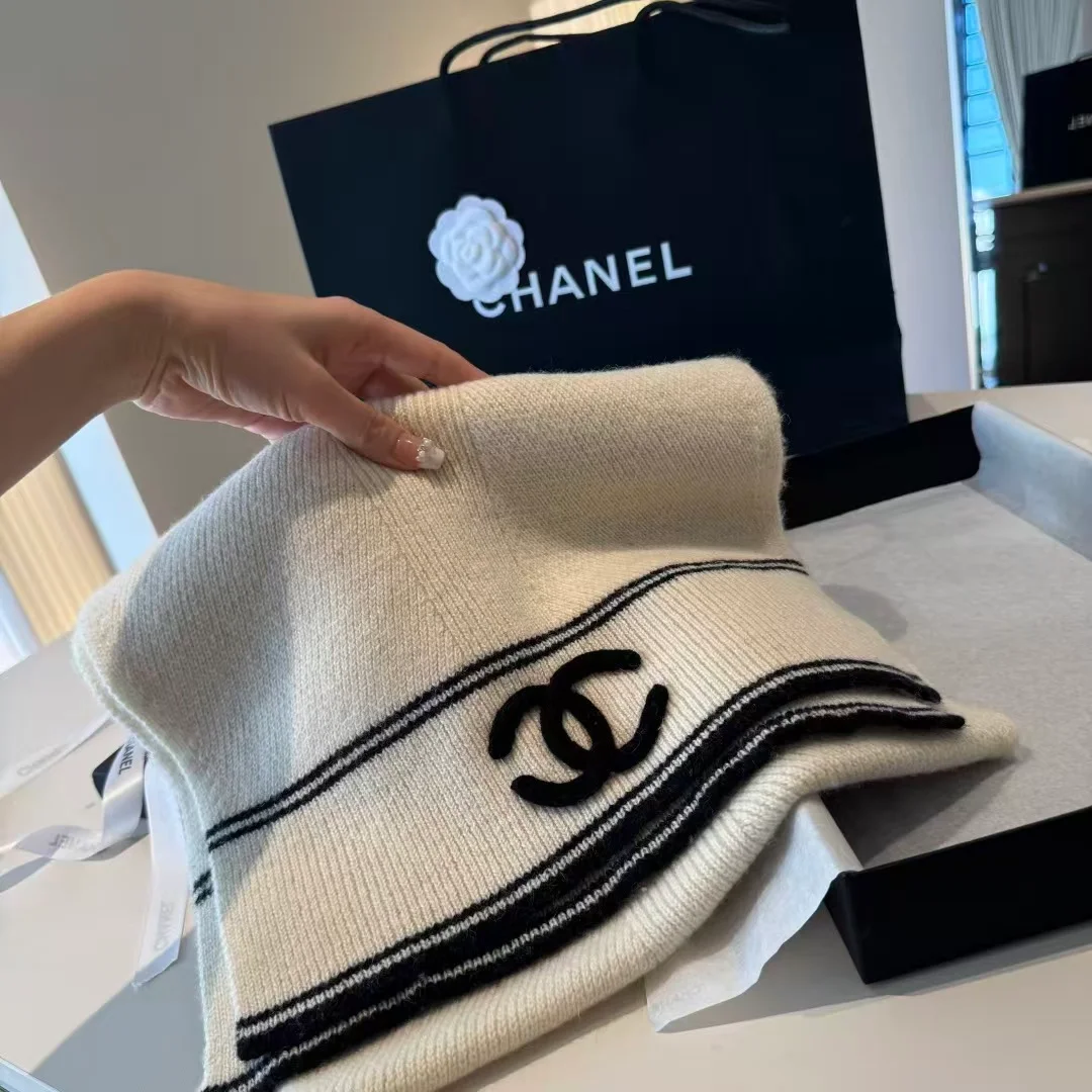 샤넬 cc 로고 캐시미어 머플러