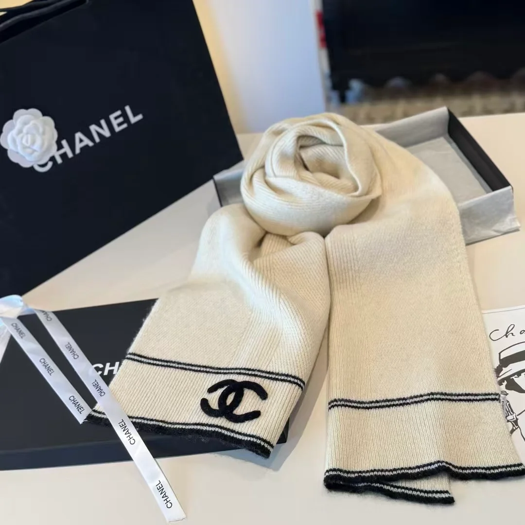 샤넬 cc 로고 캐시미어 머플러