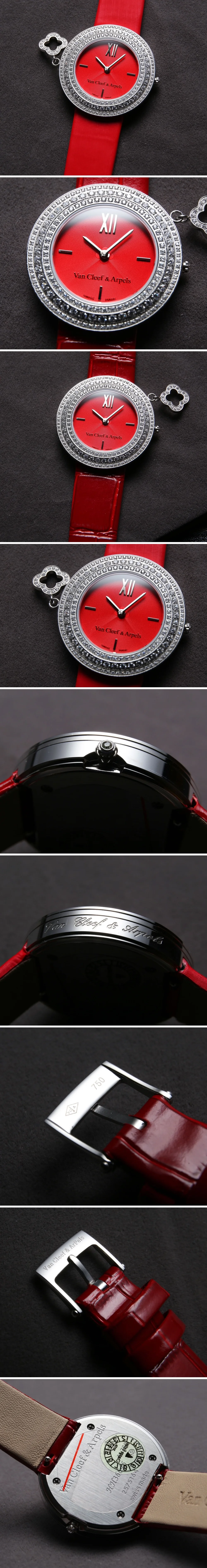 반클리프 앤 아펠 참 워치 레드 화이트