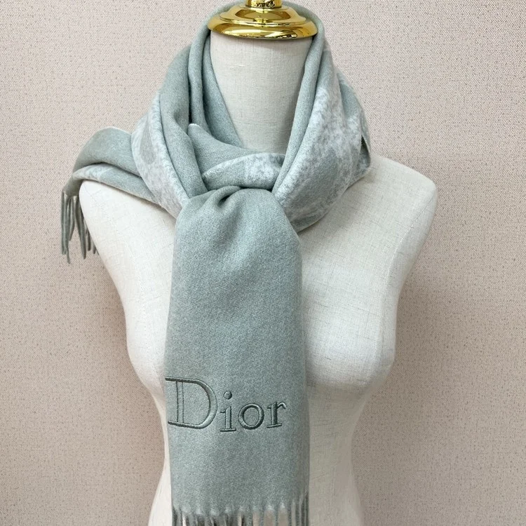 디올 로고 캐시미어 100% 머플러