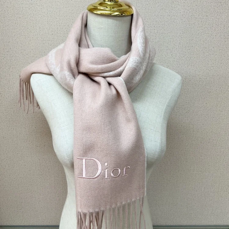 디올 로고 캐시미어 100% 머플러