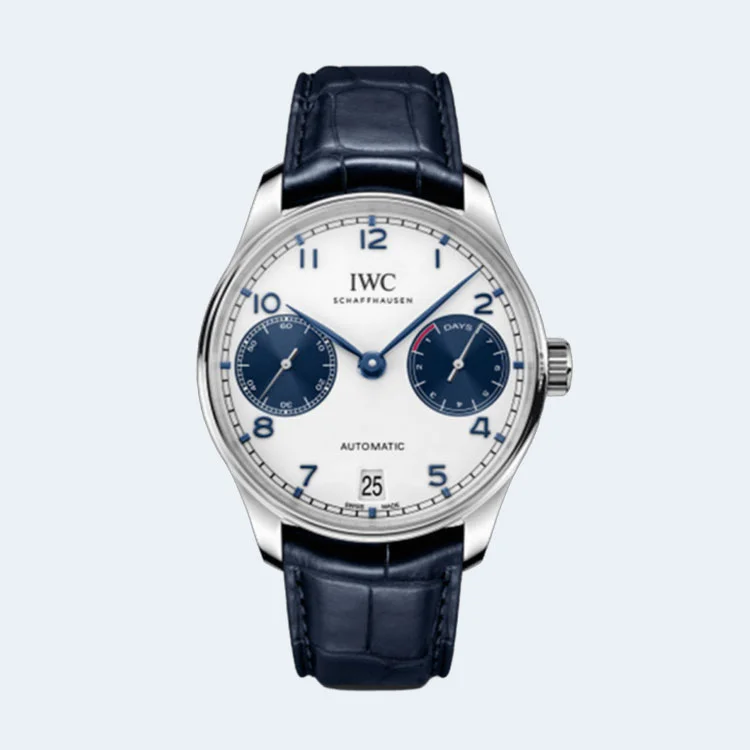 IWC 포르투기저 오토매틱 워치 흰판 청