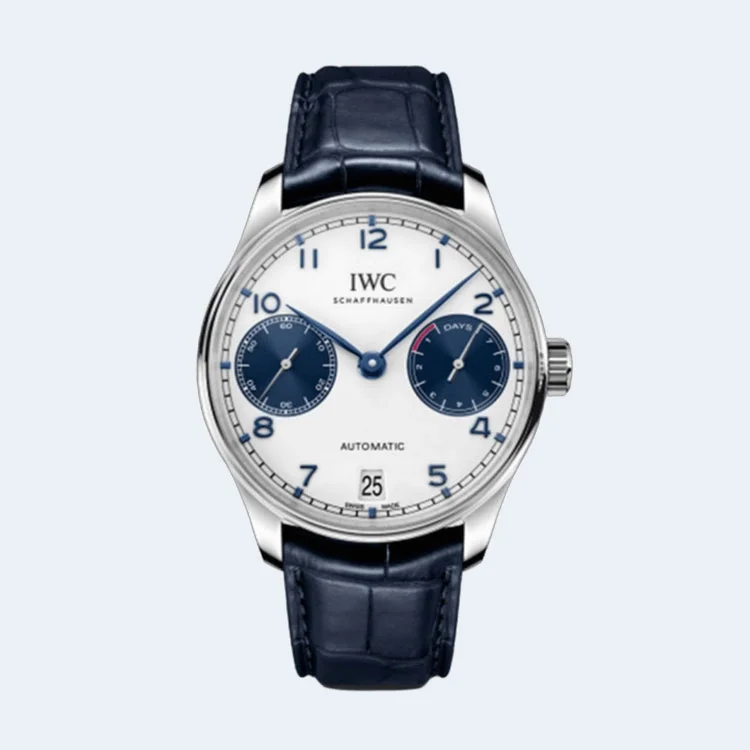 IWC 포르투기저 오토매틱 워치 흰판 청