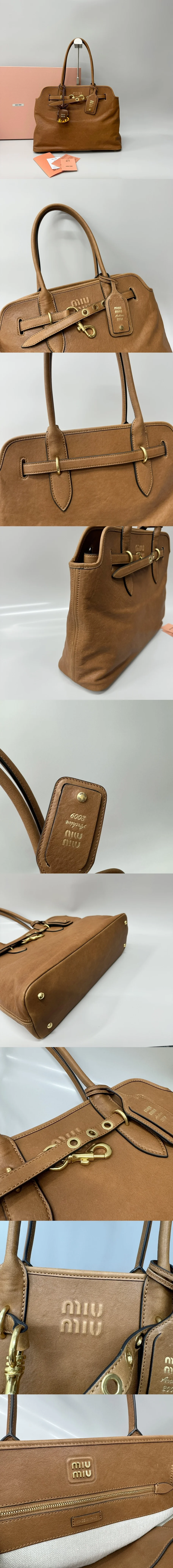 미우미우 아방뛰르 나파 레더 숄더 5BG2912