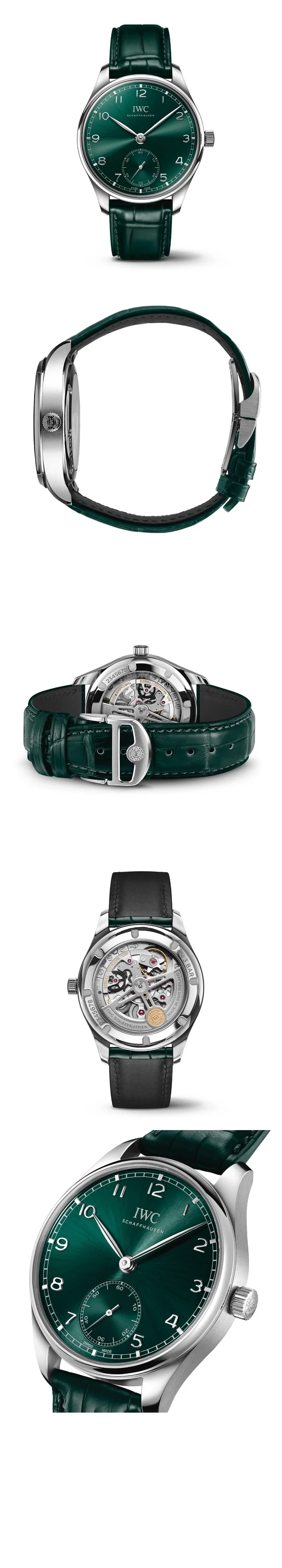 IWC 포르투기저 오토매틱 워치 녹판