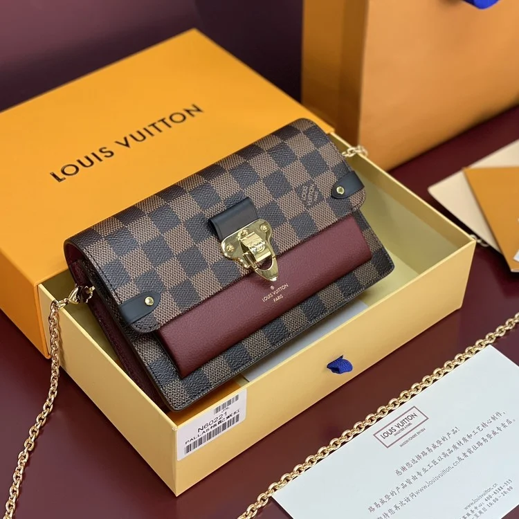 루이비통 바뱅 체인 월릿 WOC 다미에 에벤 N60222