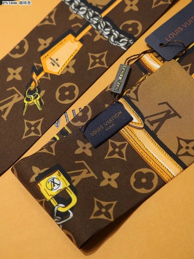 루이비통 브라운 모노그램 컨피덴셜 방도 스카프 M78655