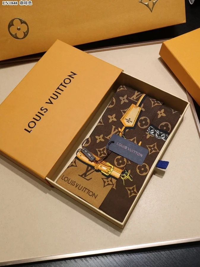 루이비통 브라운 모노그램 컨피덴셜 방도 스카프 M78655