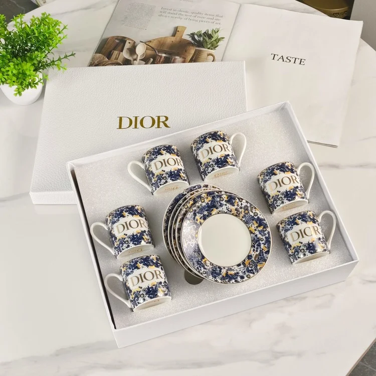디올 커피잔 6종 세트