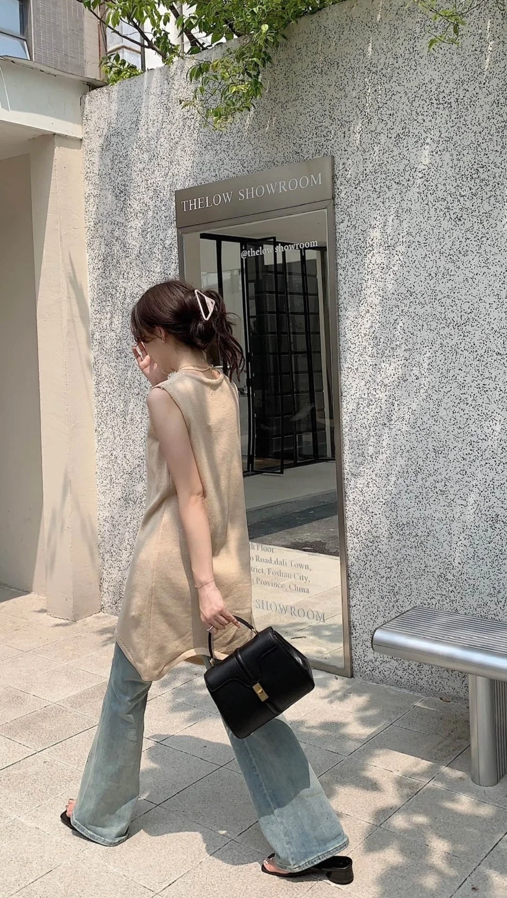 셀린느 16백 새틴 카프스킨