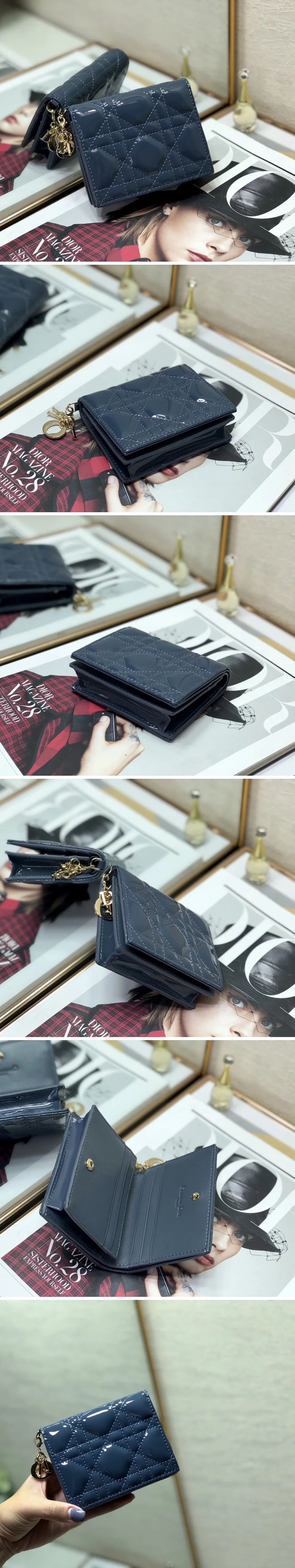 디올 레이디 반지갑