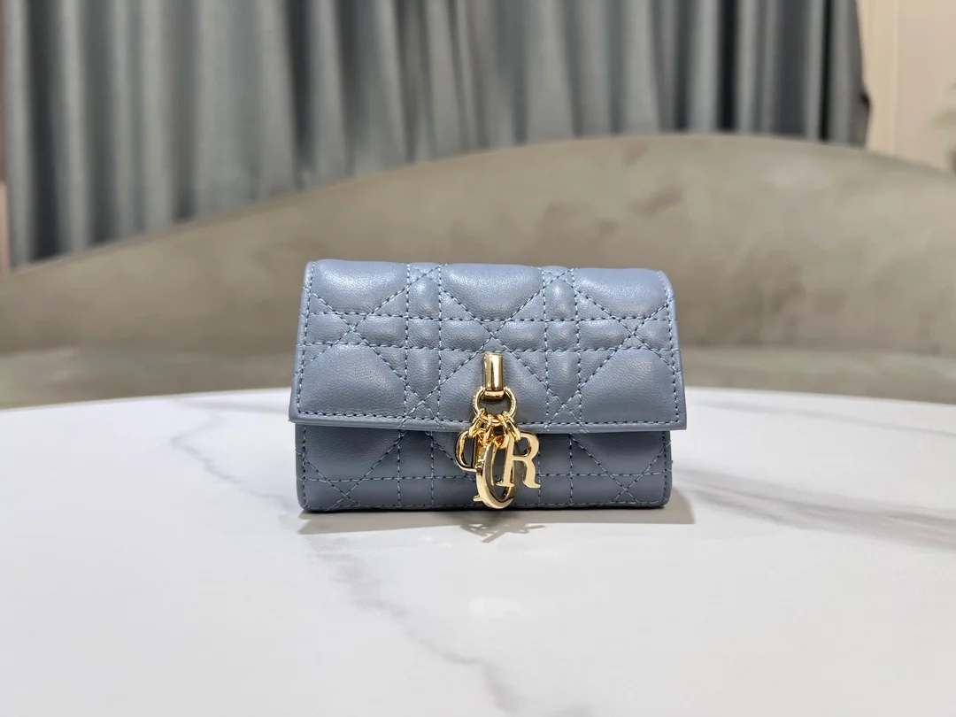 디올 My Dior Glycine 지갑 블루 까나쥬