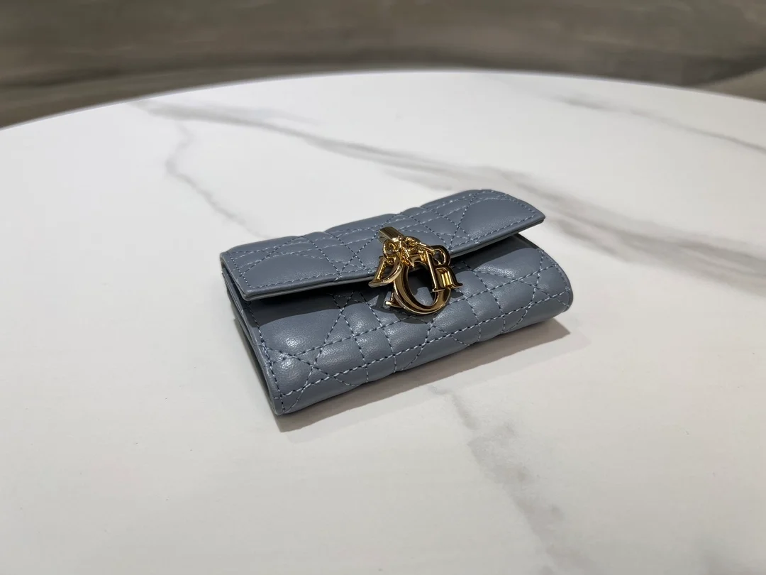 디올 My Dior Glycine 지갑 블루 까나쥬