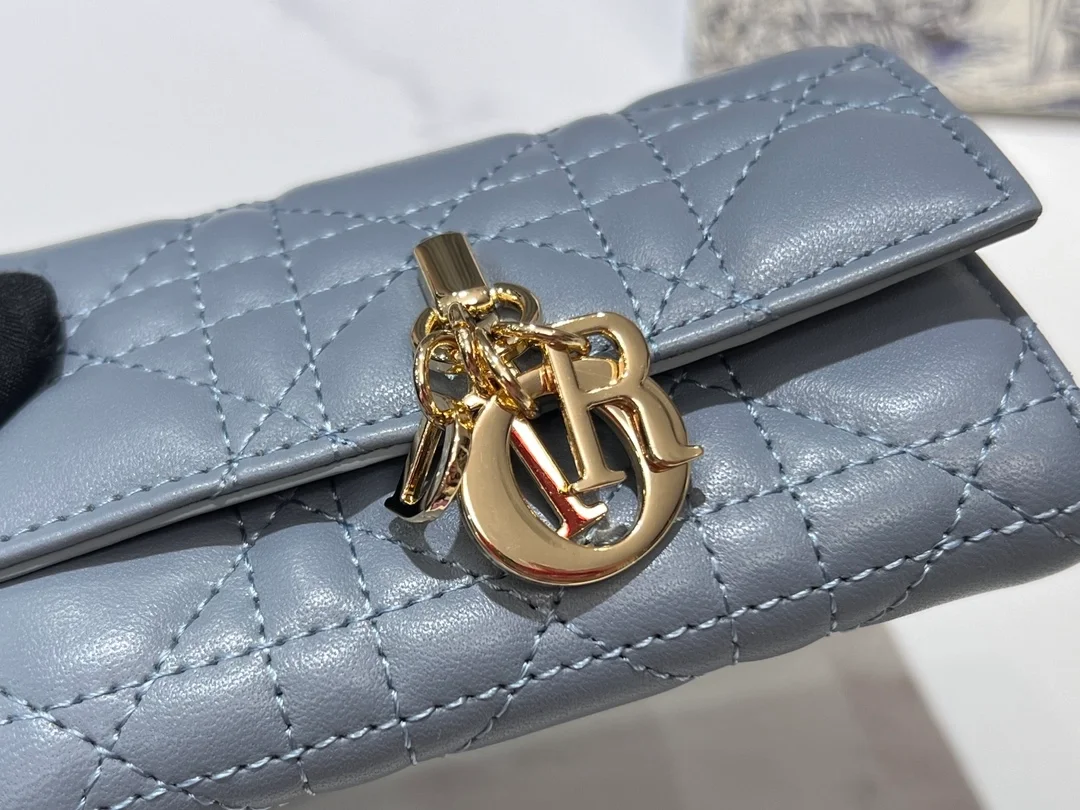 디올 My Dior Glycine 지갑 블루 까나쥬