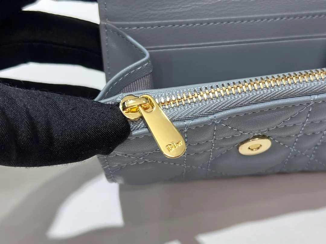 디올 My Dior Glycine 지갑 블루 까나쥬