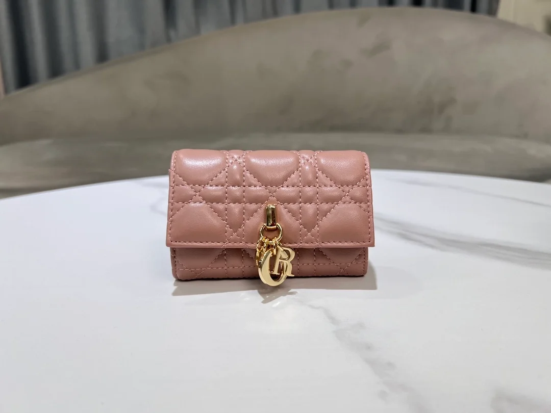 디올 MY Dior Glycine 월릿 앤틱 핑크