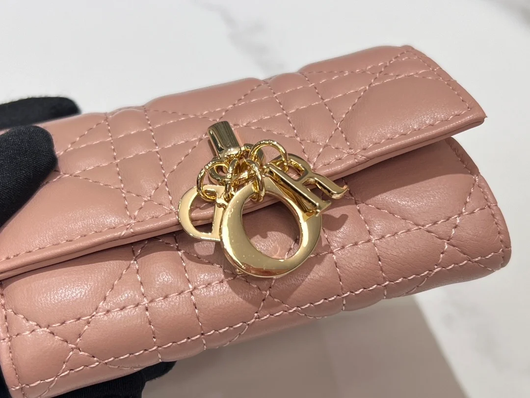 디올 MY Dior Glycine 월릿 앤틱 핑크