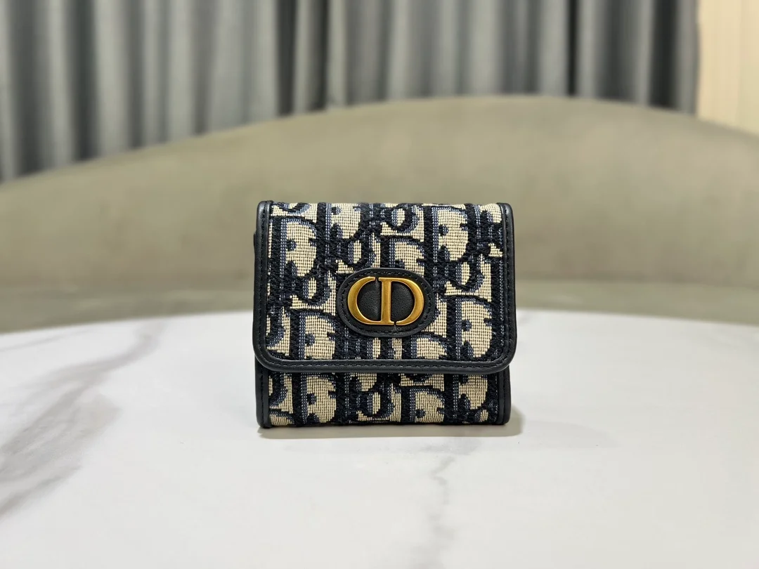 디올 30 몽테인 오블리크 자카드 로터스 지갑