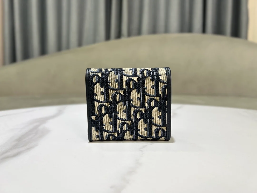 디올 30 몽테인 오블리크 자카드 로터스 지갑