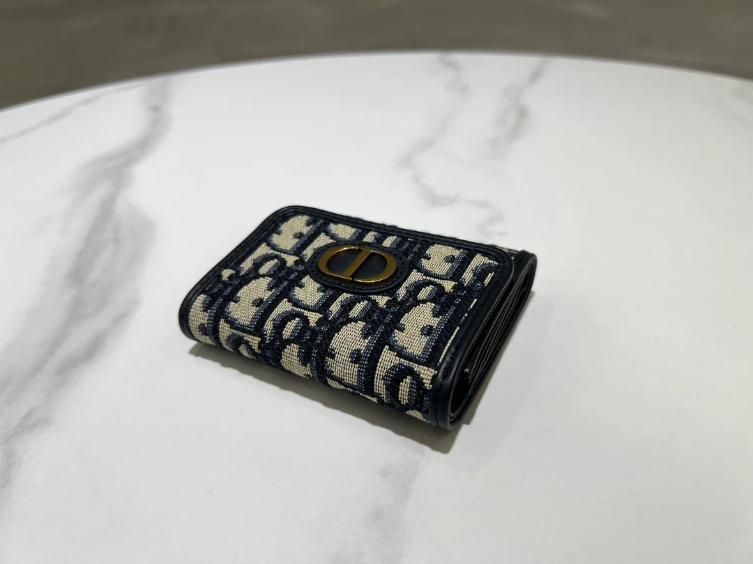 디올 30 몽테인 오블리크 자카드 로터스 지갑