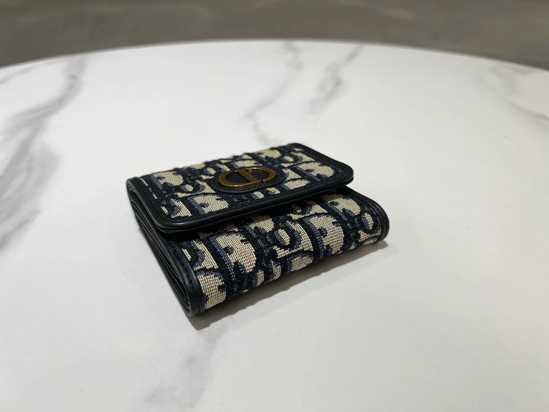 디올 30 몽테인 오블리크 자카드 로터스 지갑