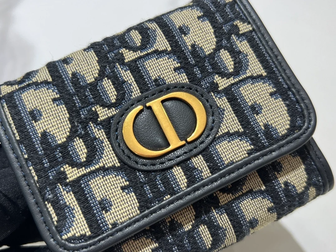 디올 30 몽테인 오블리크 자카드 로터스 지갑