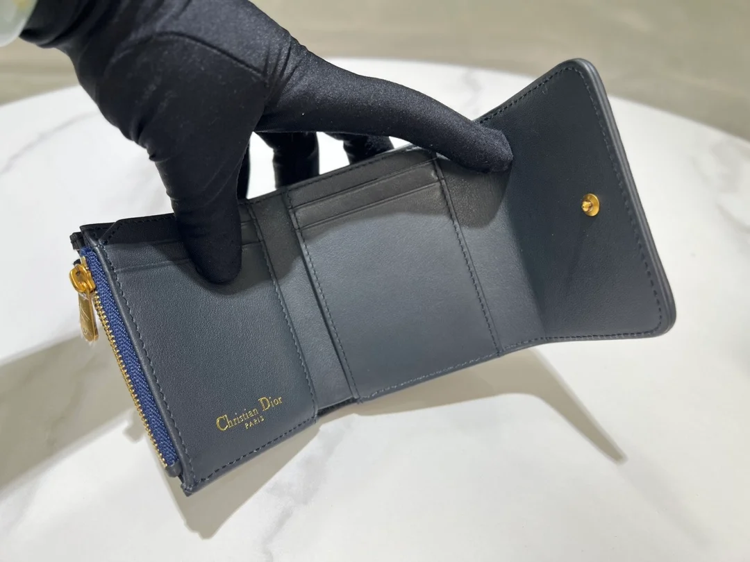 디올 30 몽테인 오블리크 자카드 로터스 지갑