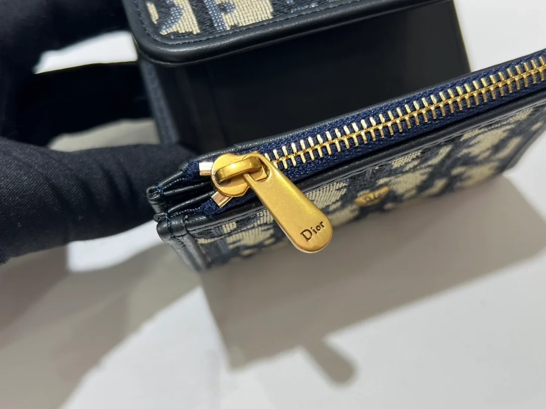 디올 30 몽테인 오블리크 자카드 로터스 지갑