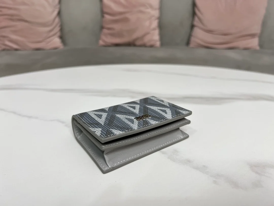 디올 다이아몬드 비즈니스 카드 지갑 그레이