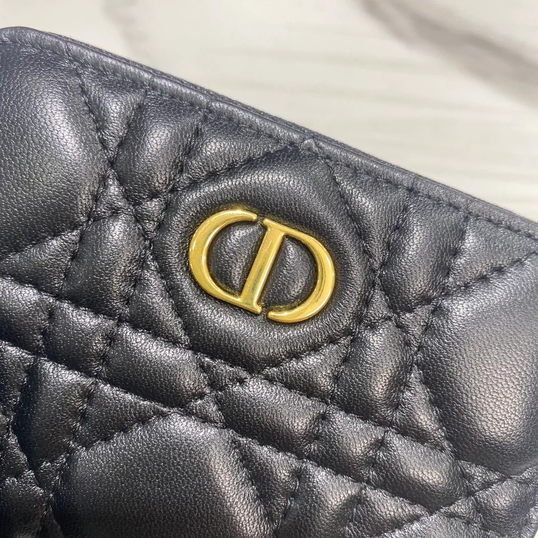 디올 카로 카드지갑 블랙