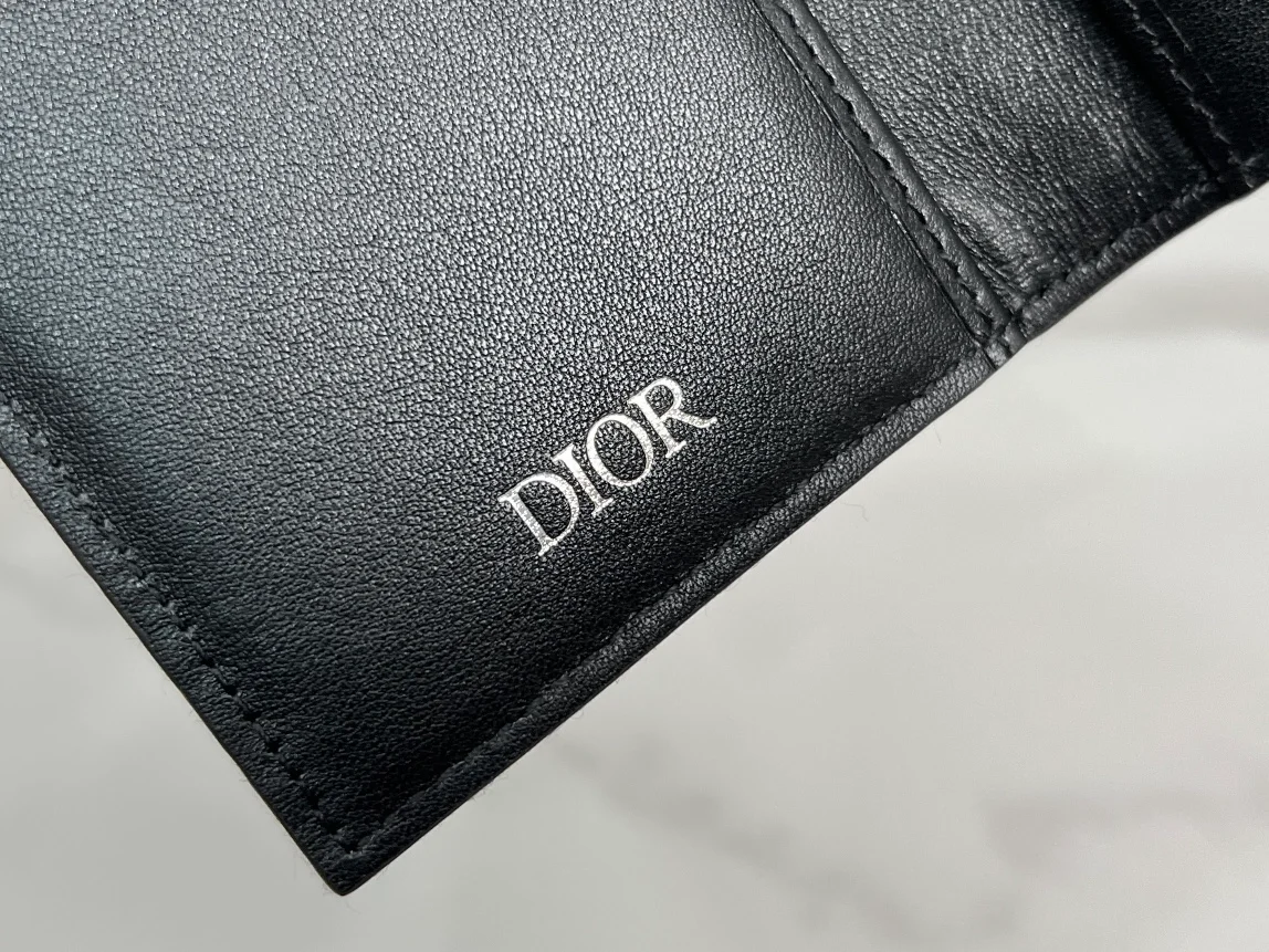 디올 오블리크 카드 홀더 블랙