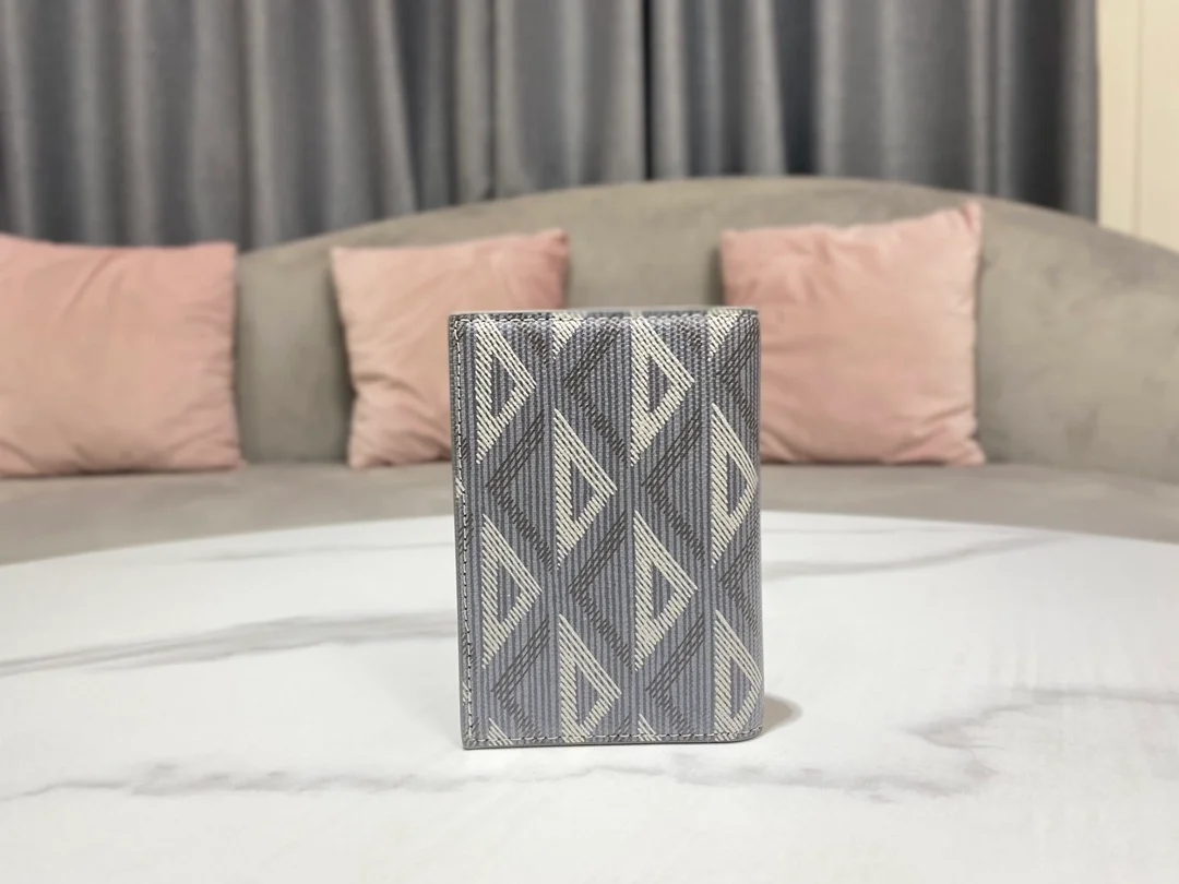 디올 2단 카드 홀더 그레이