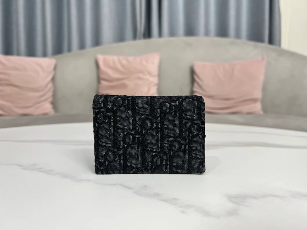 디올 오블리크 비즈니스 카드 지갑 블랙