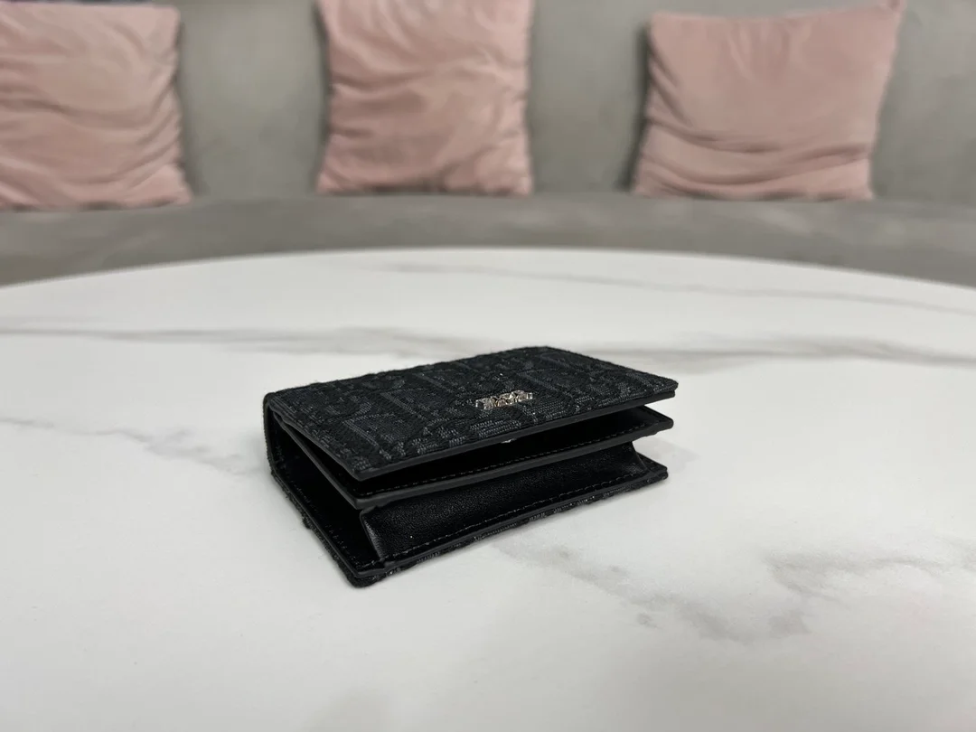 디올 오블리크 비즈니스 카드 지갑 블랙