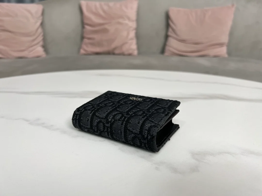 디올 오블리크 비즈니스 카드 지갑 블랙