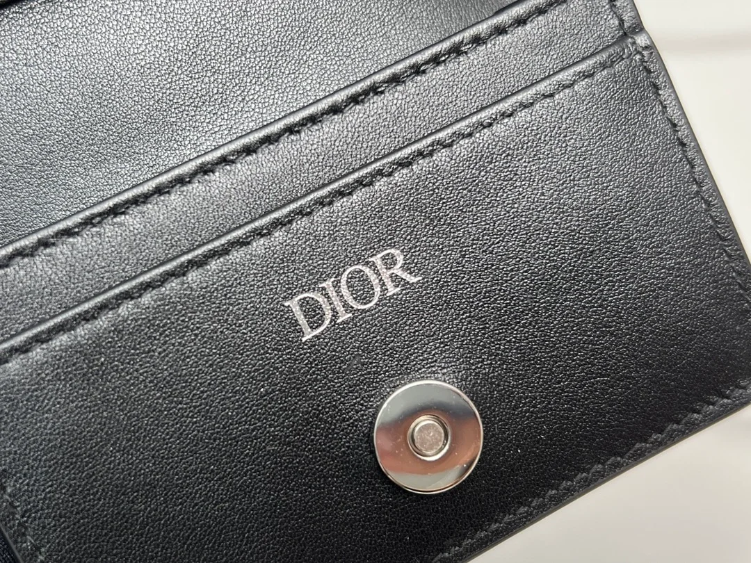 디올 오블리크 비즈니스 카드 지갑 블랙