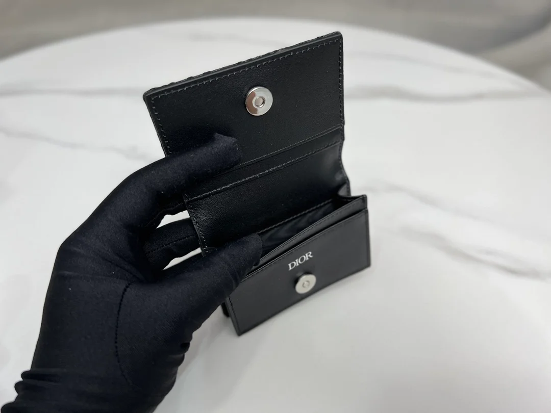 디올 오블리크 비즈니스 카드 지갑 블랙