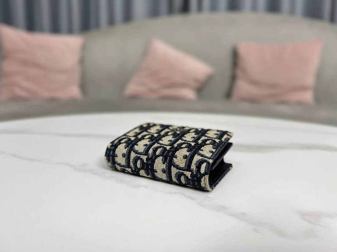 디올 오블리크 비즈니스 카드 지갑 베이지