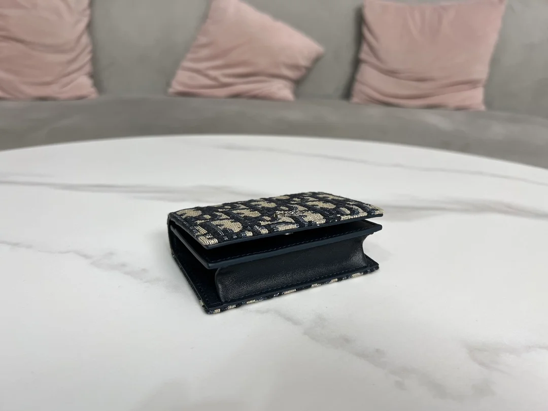 디올 오블리크 비즈니스 카드 지갑 베이지