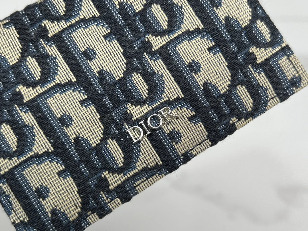 디올 오블리크 비즈니스 카드 지갑 베이지