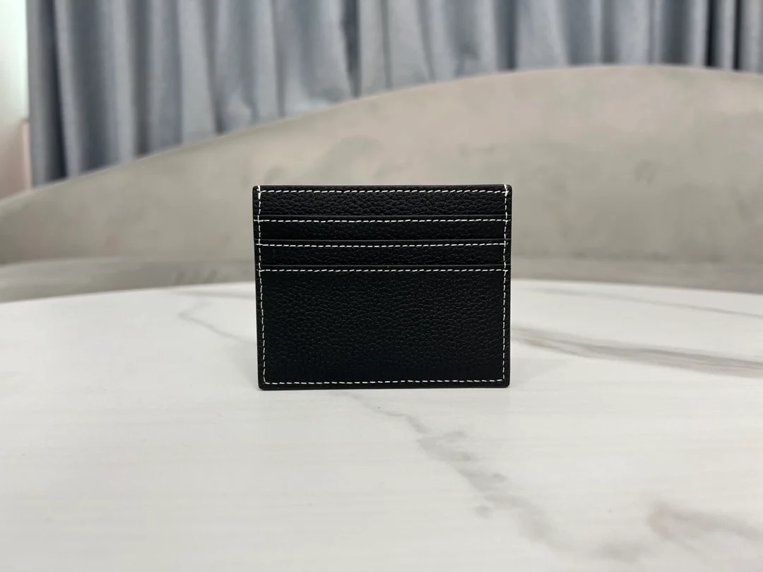 디올 새들 2단 카드 지갑 블랙