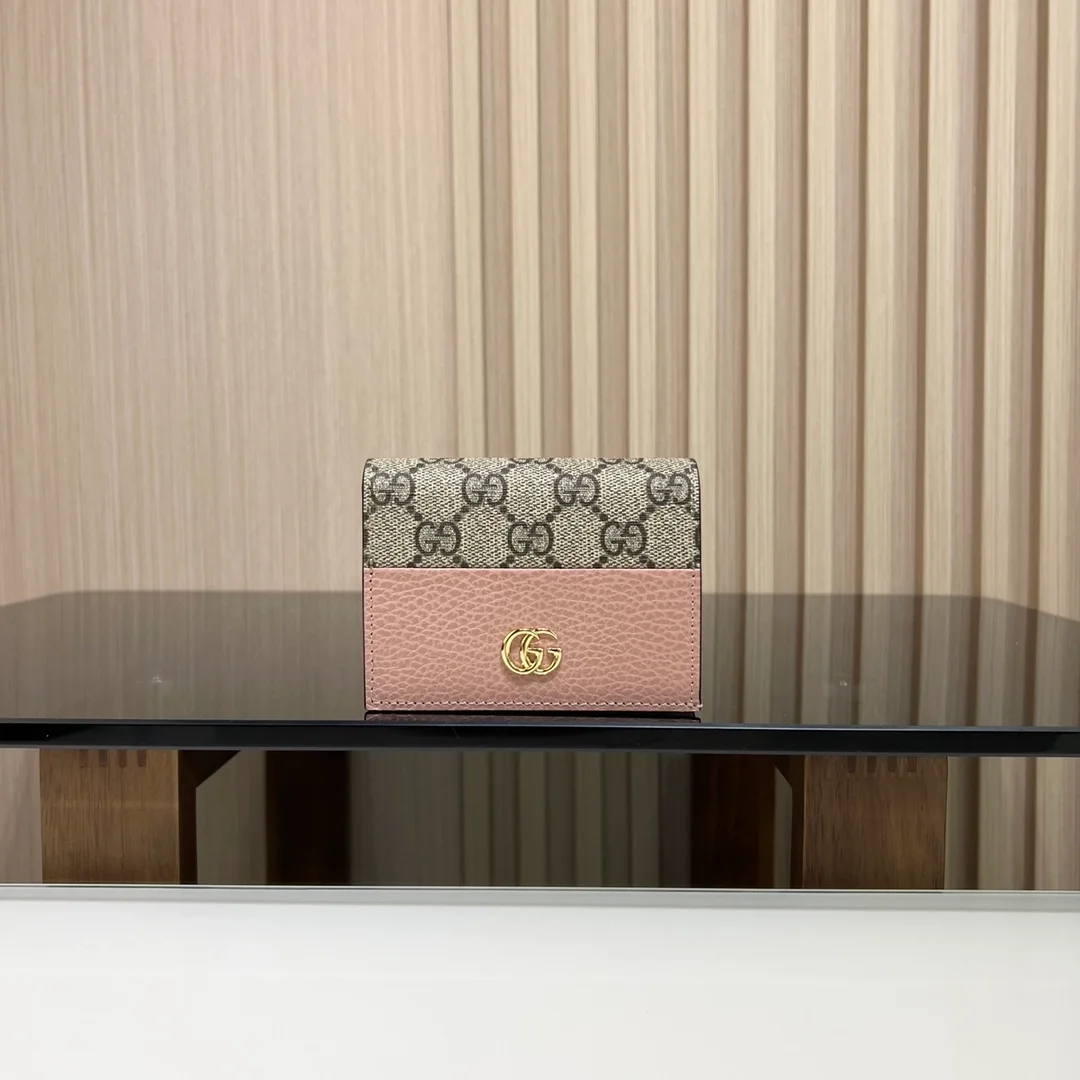 구찌 GG마몽 카드케이스 지갑 핑크