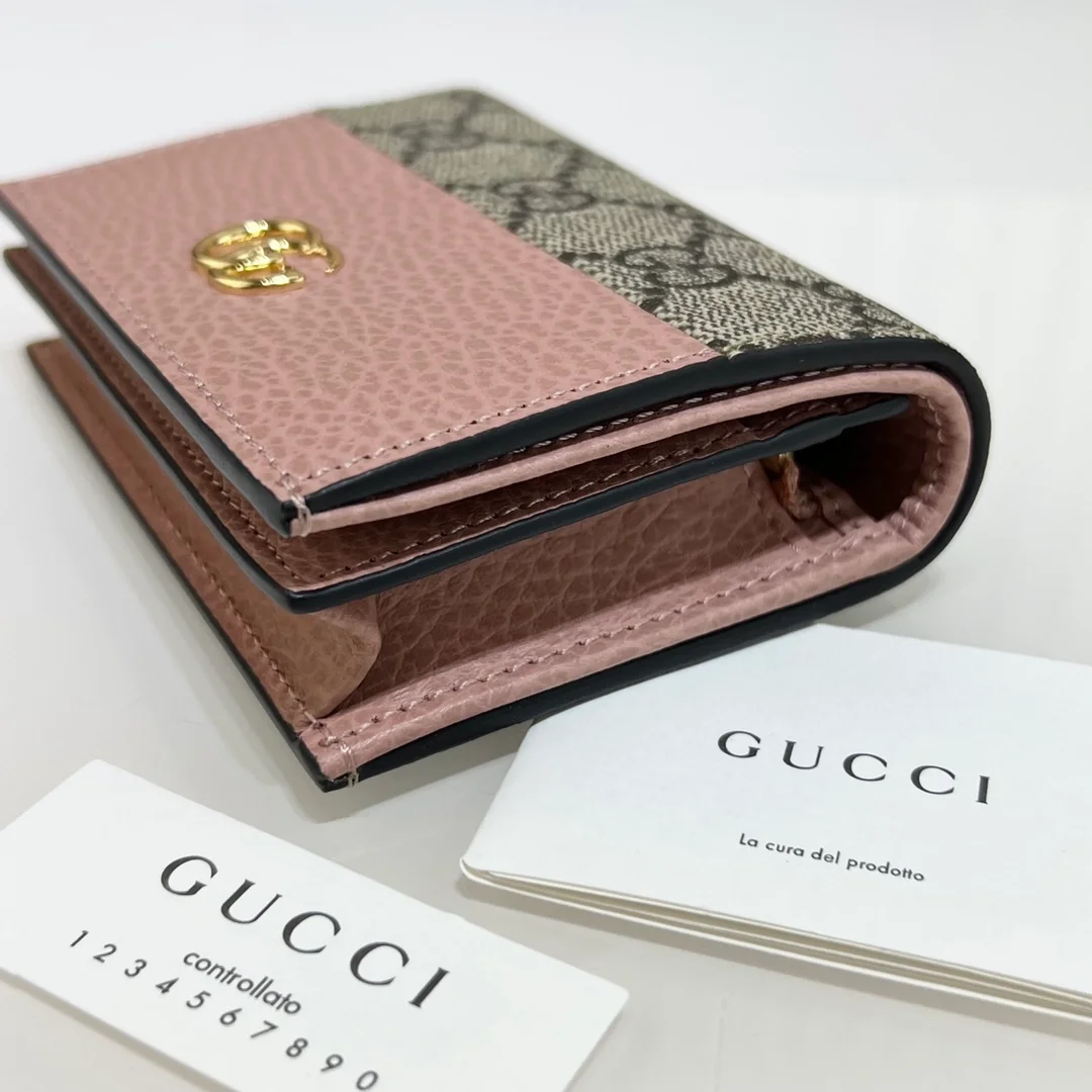 구찌 GG마몽 카드케이스 지갑 핑크