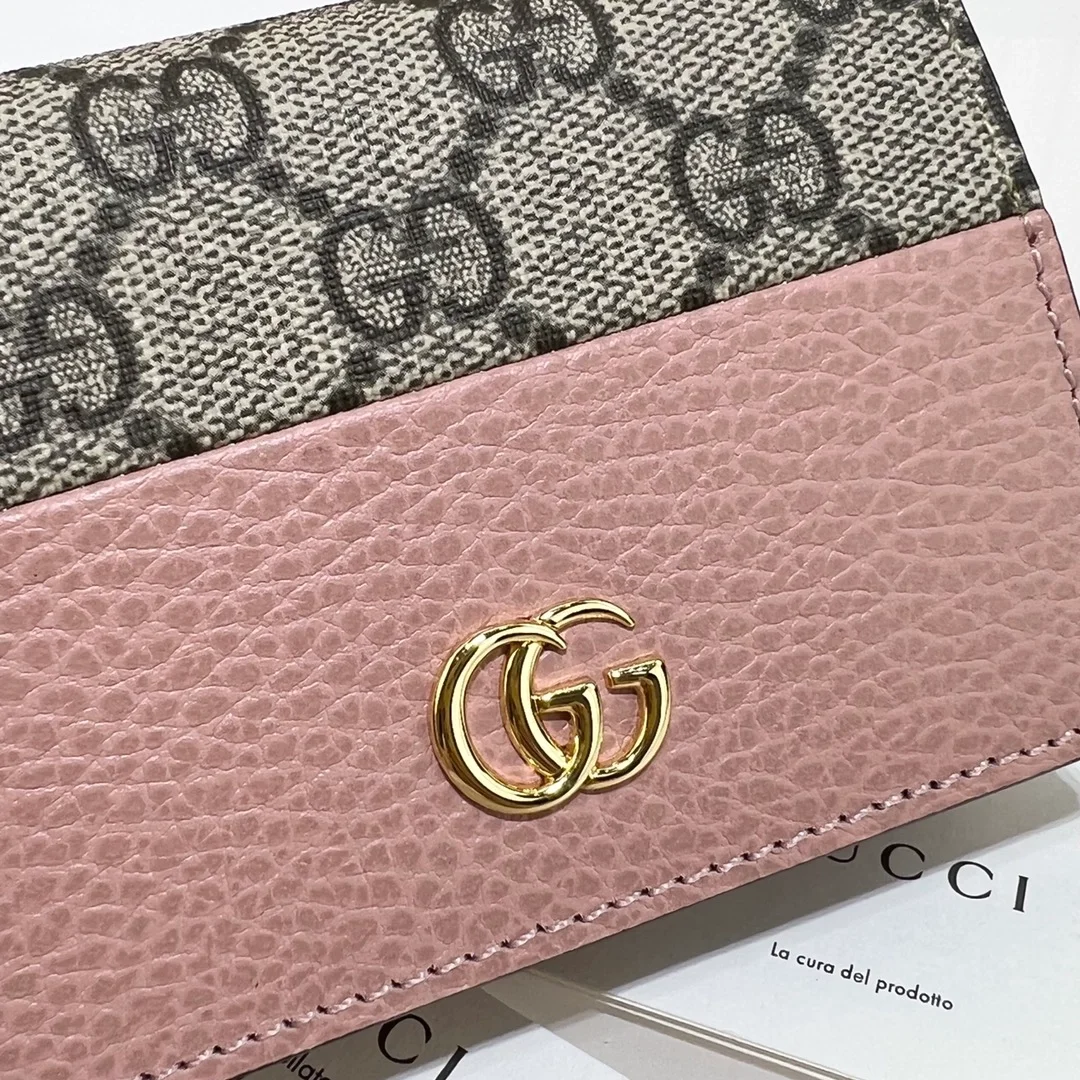 구찌 GG마몽 카드케이스 지갑 핑크
