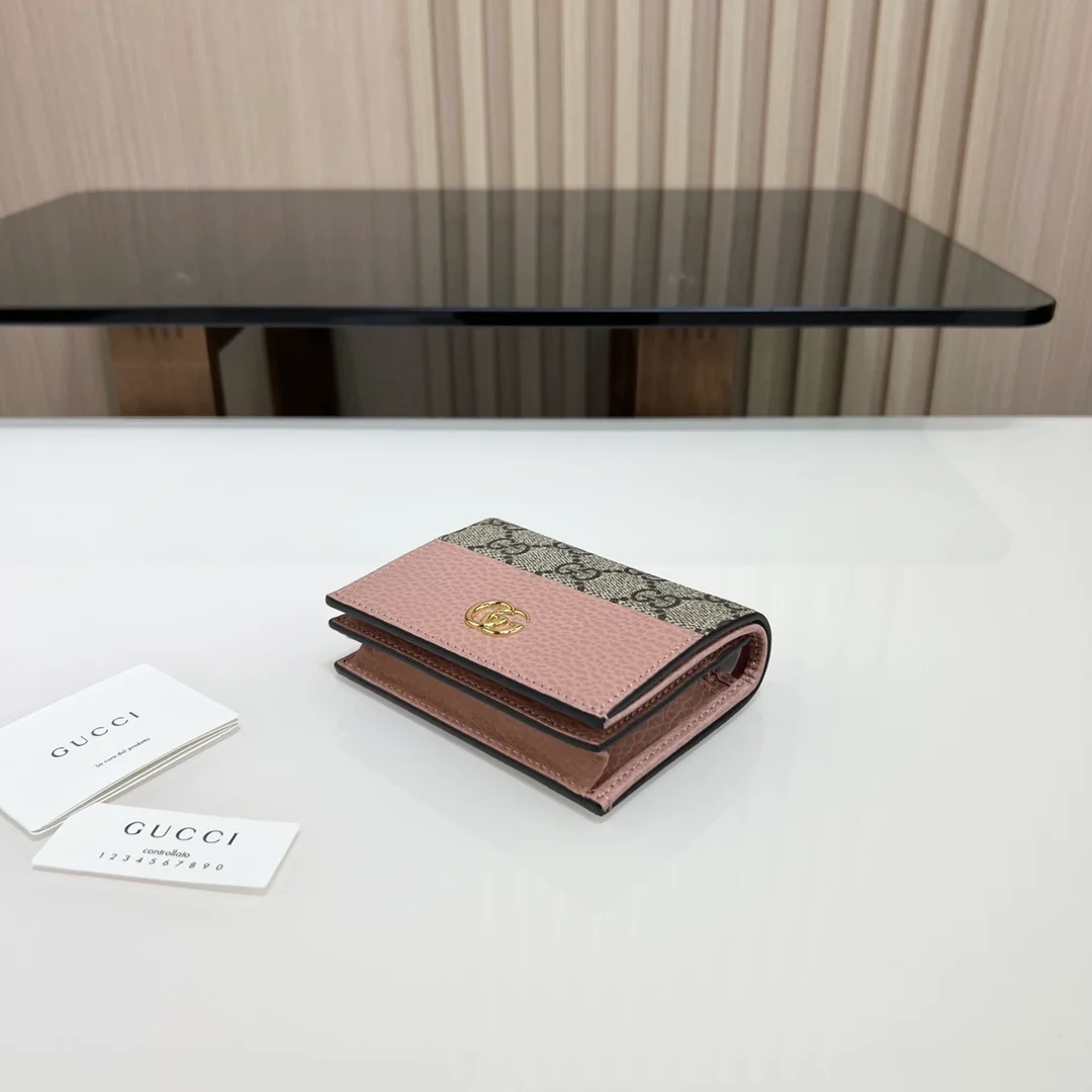 구찌 GG마몽 카드케이스 지갑 핑크